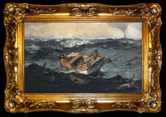 framed  Winslow Homer The Gulf Stream (mk44), ta009-2